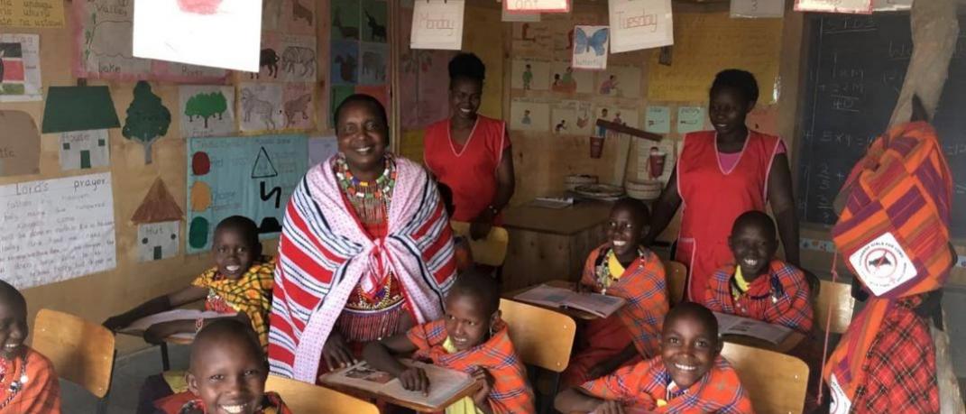 Τάξη μαθητών στην κοινότητα των Μασάι στην Κένυα