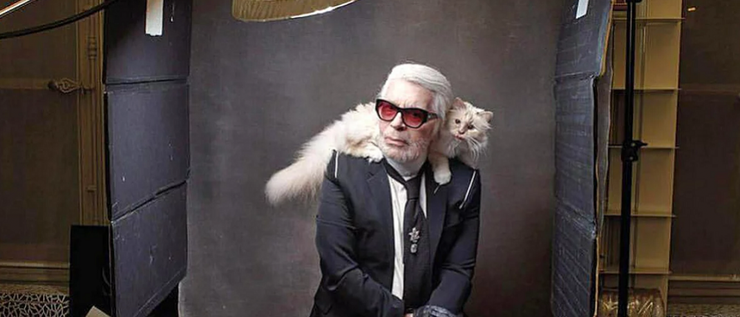 O Karl Lagerfeld με την αγαπημένη του γάτα Choupette/Φωτογραφία: Instagram/choupettesdiary