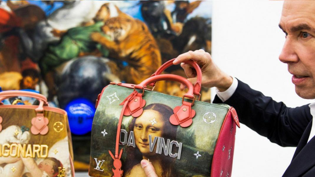 Ο Τζεφ Κουνς «ζωγραφίζει» τη Μόνα Λίζα πάνω στις Louis Vuitton -Συνεργασία έκπληξη | 0 bovary.gr