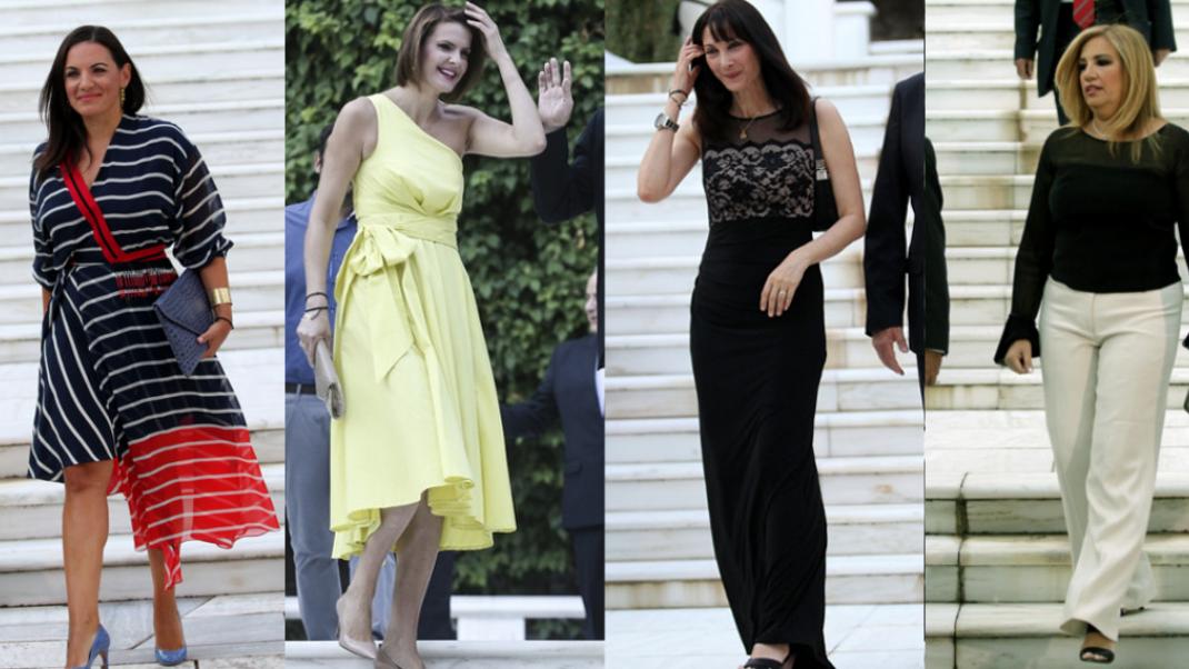 Οι καλοντυμένες του Προεδρικού Μεγάρου -Αέρινα, σικάτα, φανταχτερά, τι φόρεσαν οι καλεσμένες | 0 bovary.gr