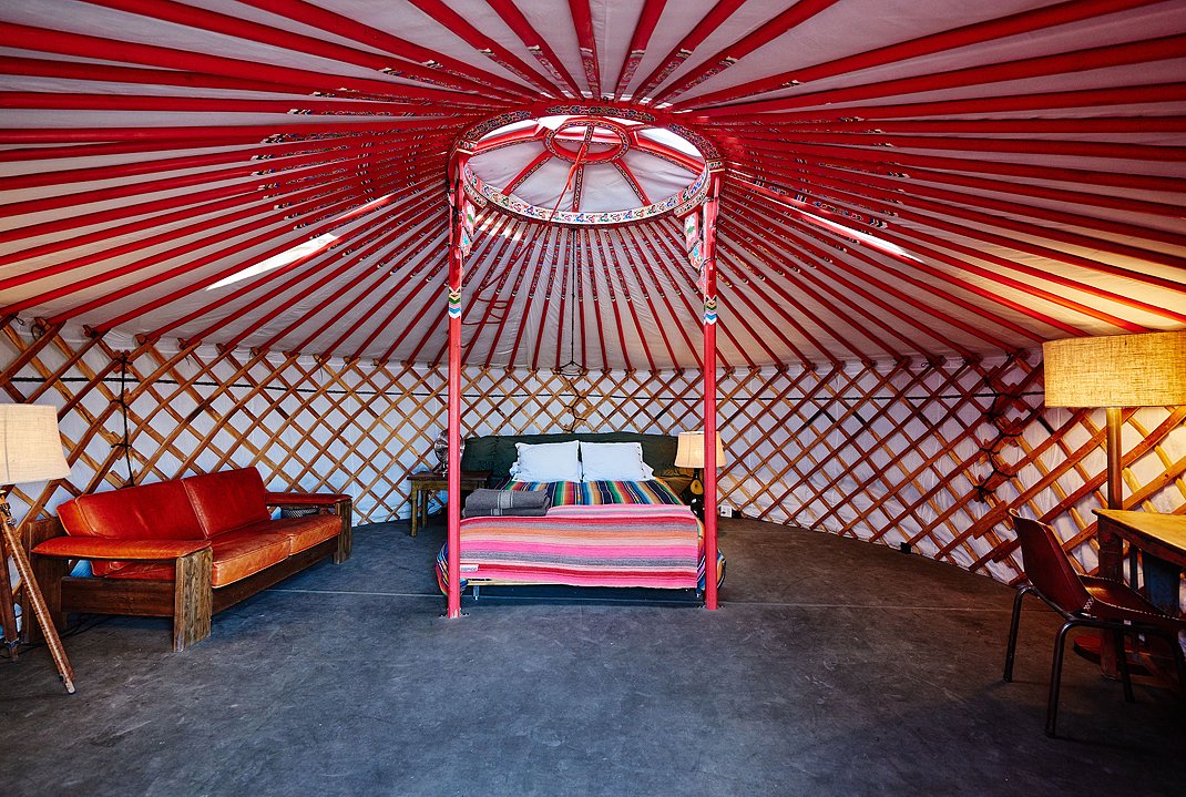 El Cosmico, Yurt Interior, ©Nick Simonite