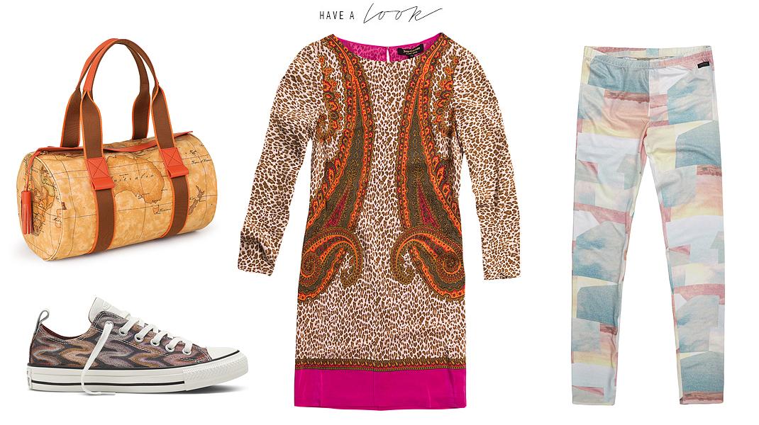 Alviero Martini Τσάντα, Converse Missoni Παπούτσι, Juicy Couture Φόρεμα, Converse Παντελόνι