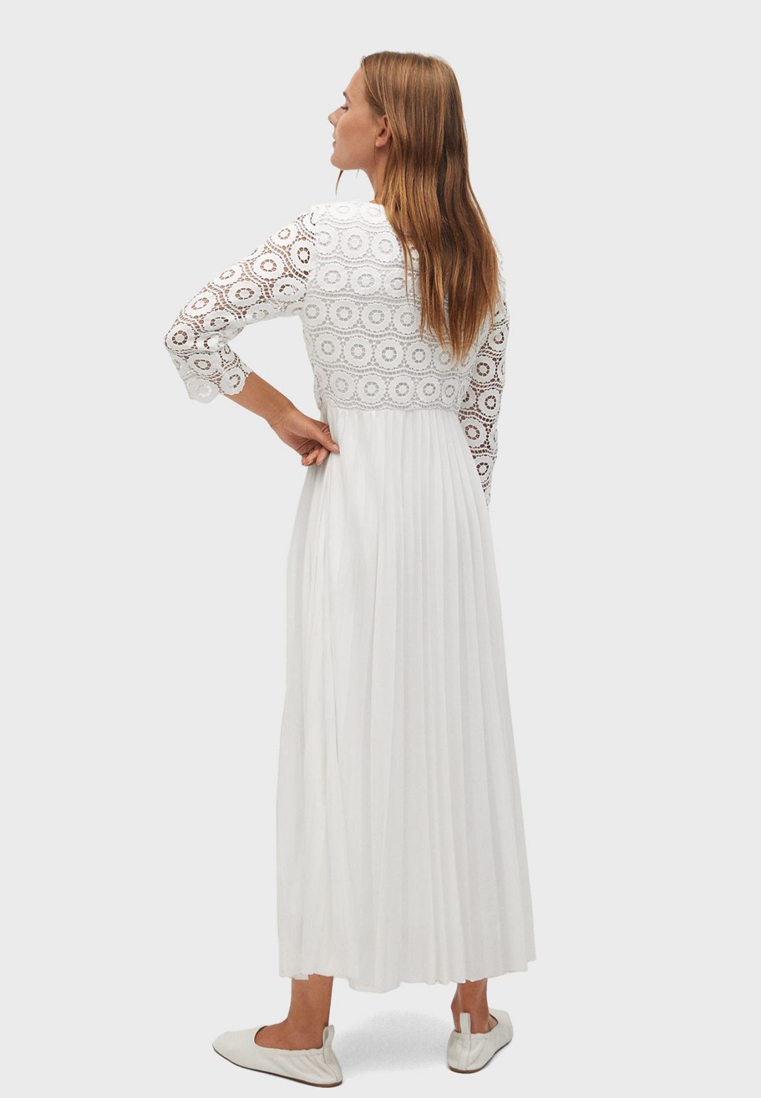 λευκό φόρεμα Mango