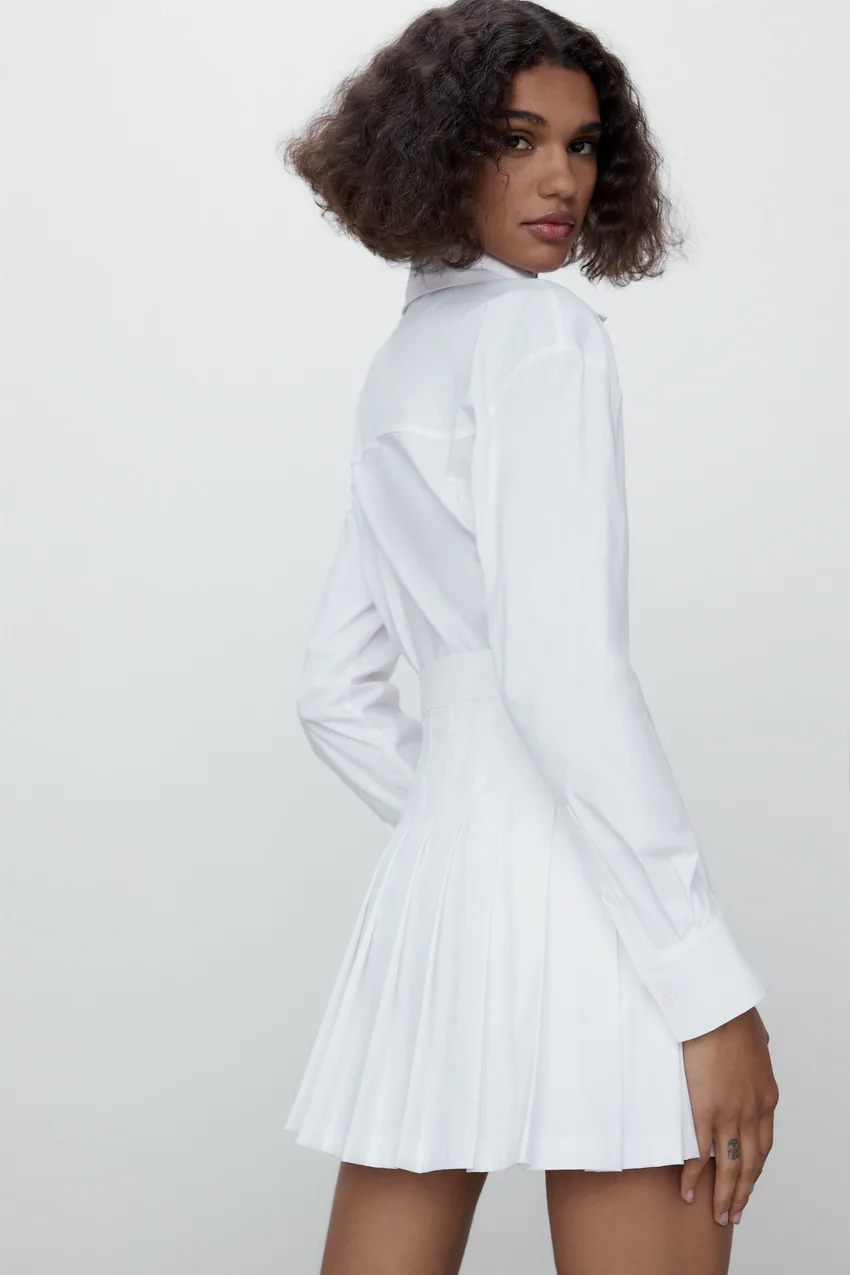 H Κιάρα Φεράνι με λευκό φόρεμα από τα Zara
