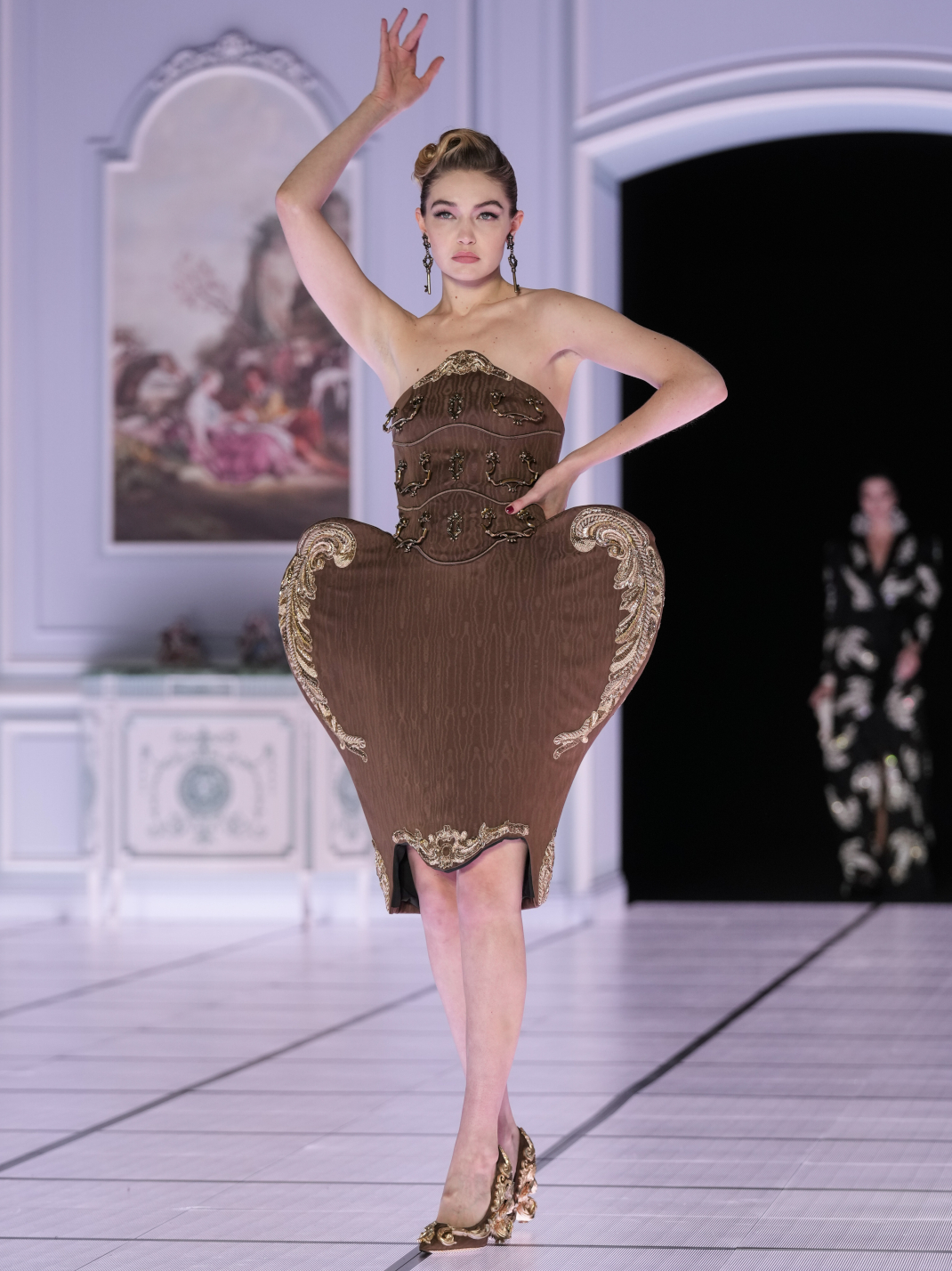 μοντέλα στο show του Moschino