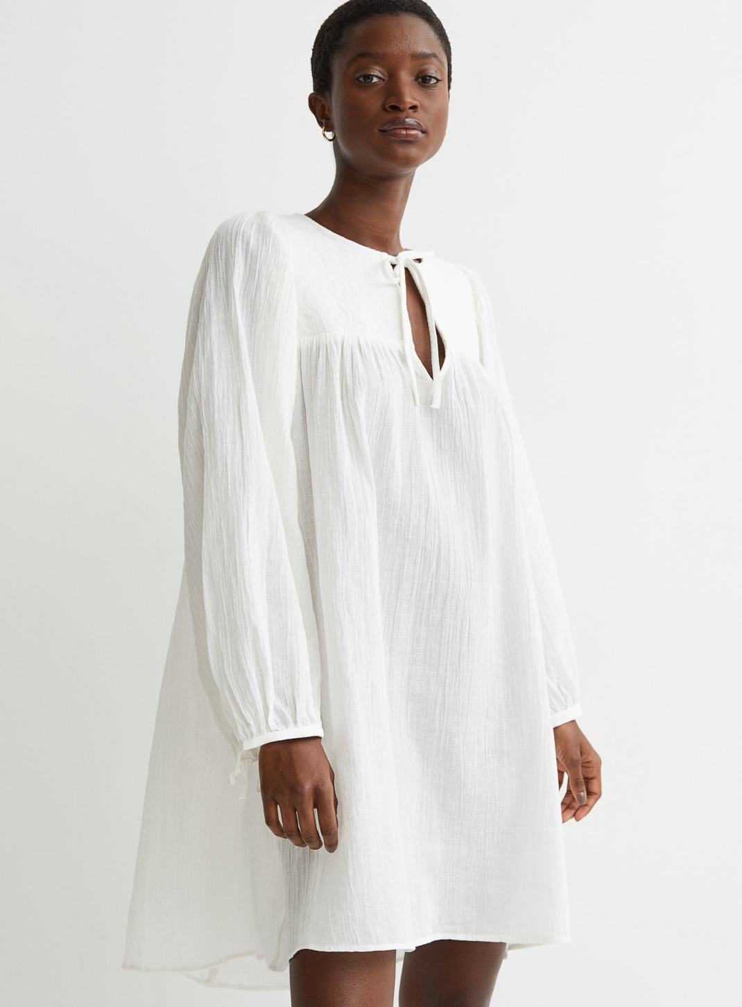 λευκό φόρεμα H&M