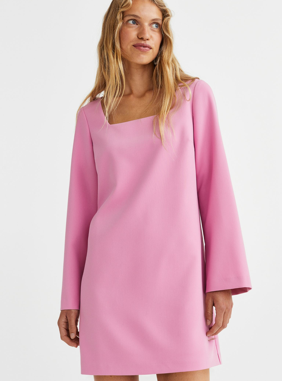 ροζ φόρεμα H&M