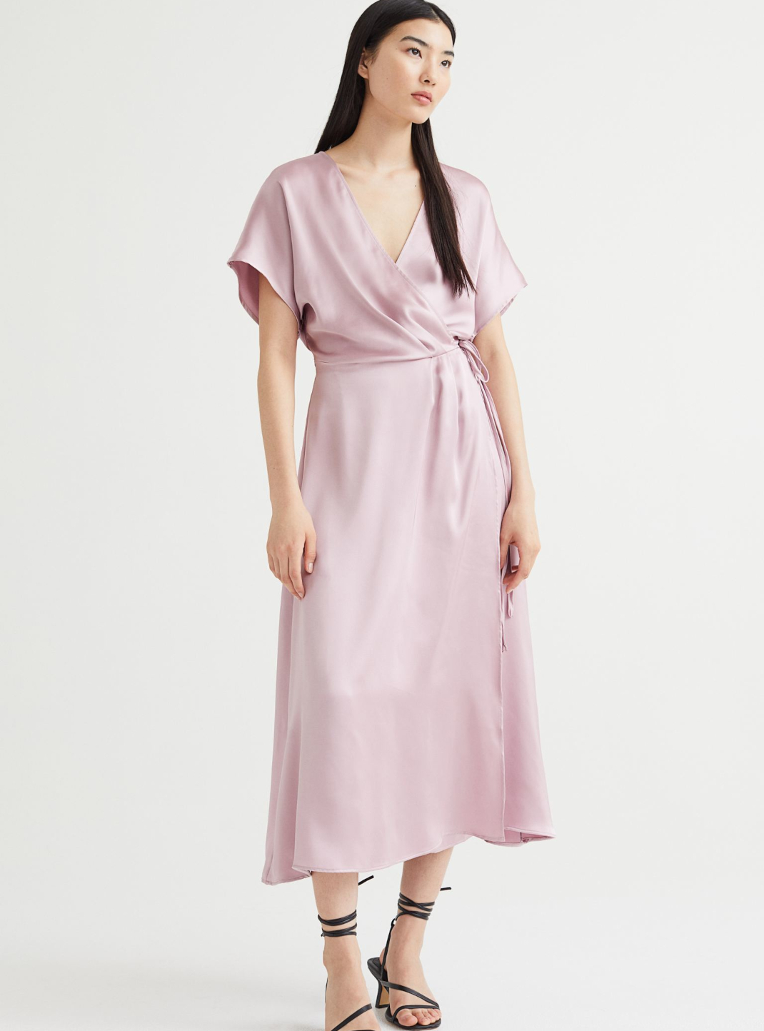 ροζ φόρεμα H&M