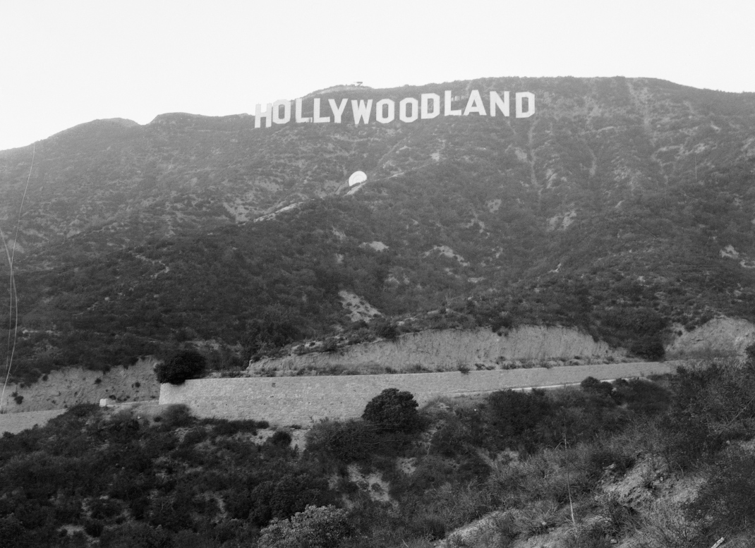Η πινακίδα του Hollywood το 1932