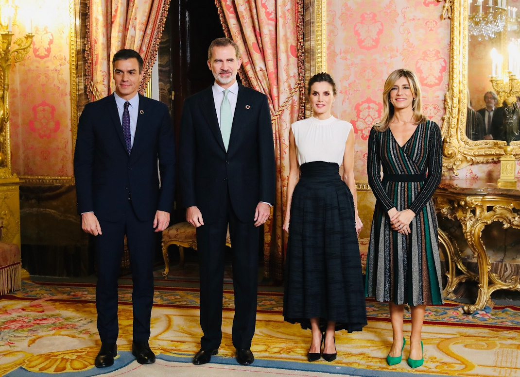 Το βασιλικό ζεύγος με τον Πρωθυπουργό της Ισπανίας