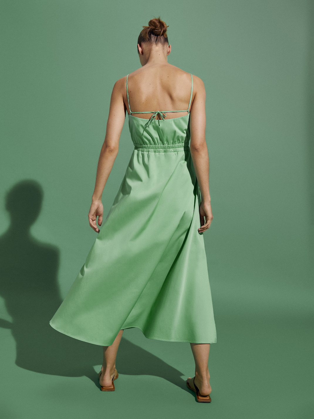 πράσινο φόρεμα Massimo Dutti