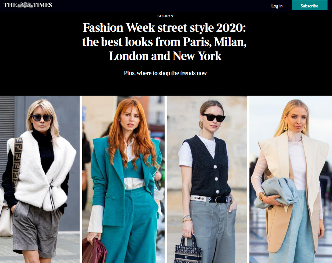 Οι The Times συμπεριέλαβαν την Εβελυν Καζαντζόγλου στις πιο στιλάτες γυναίκες του Paris Fashion Week