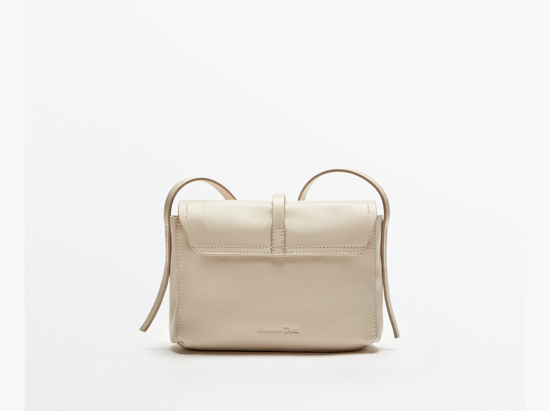 λευκή τσάντα Massimo Dutti