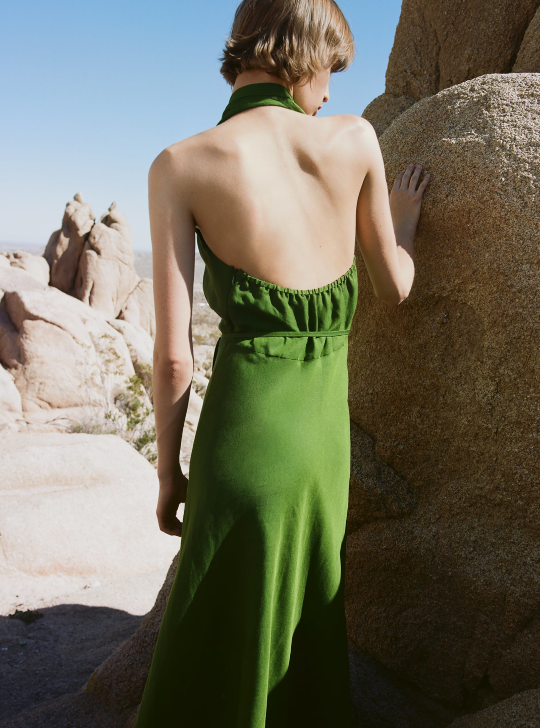πράσινο φόρεμα Zara