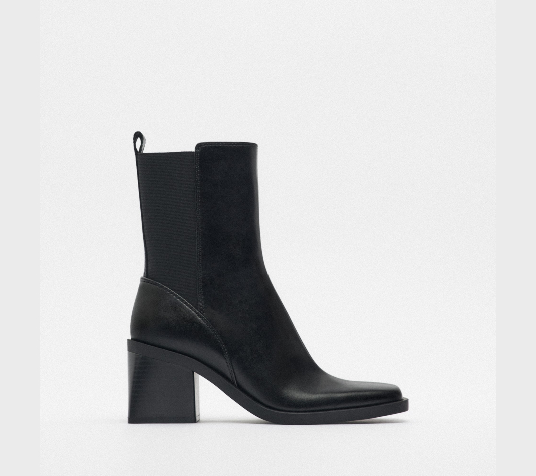 μαύρες μπότες Zara