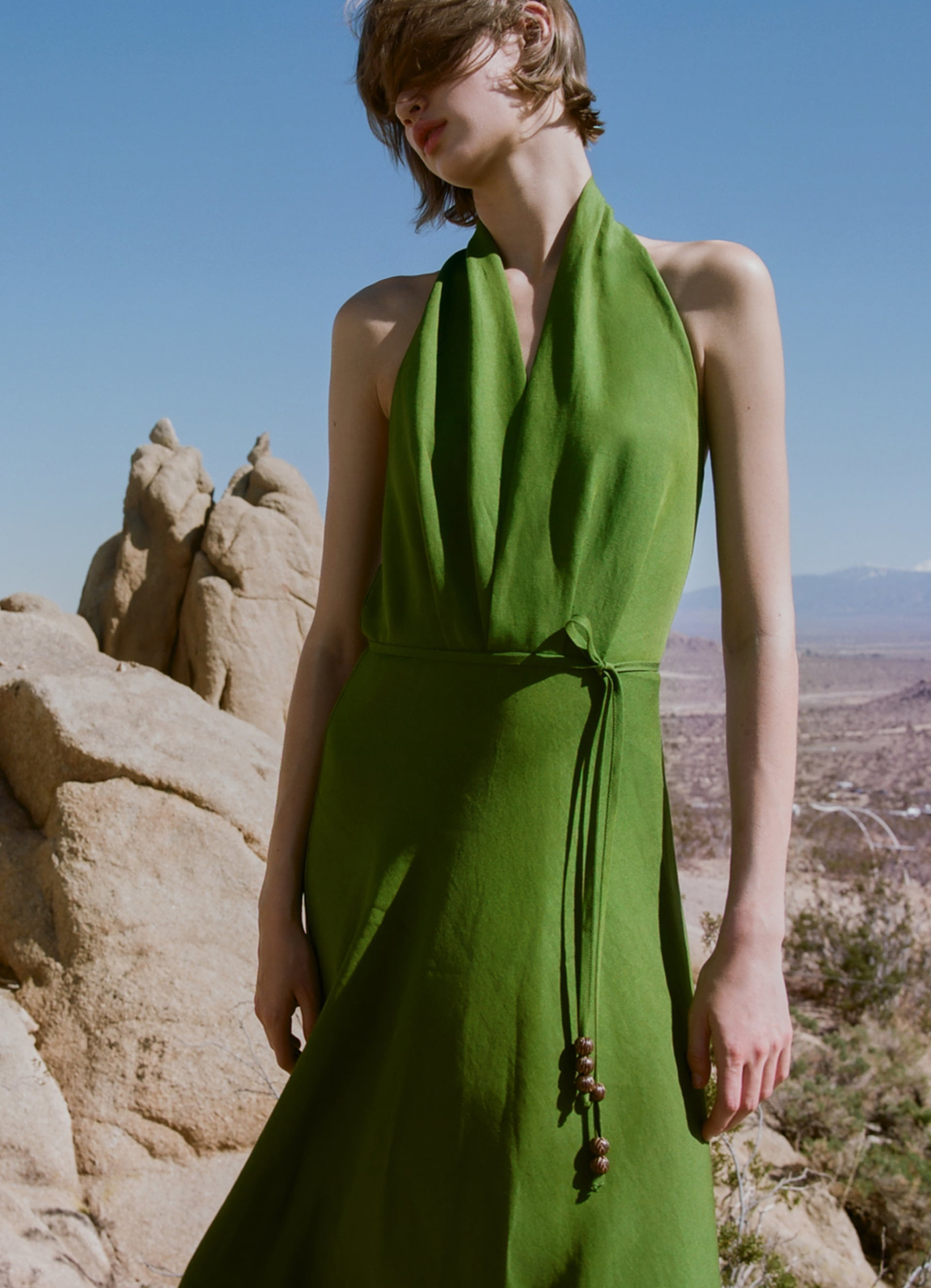 πράσινο φόρεμα Zara