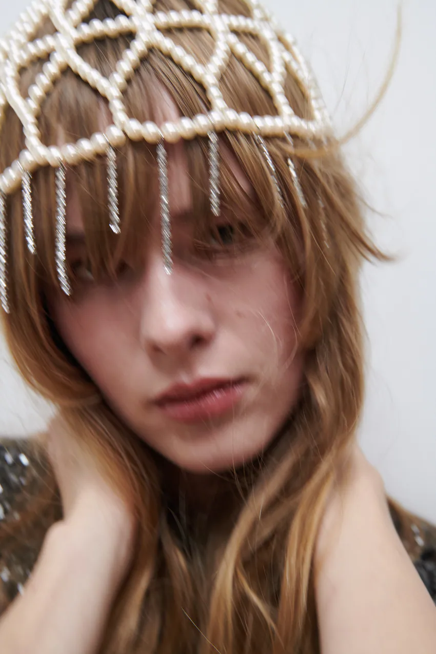 zara head piece κρόσσια