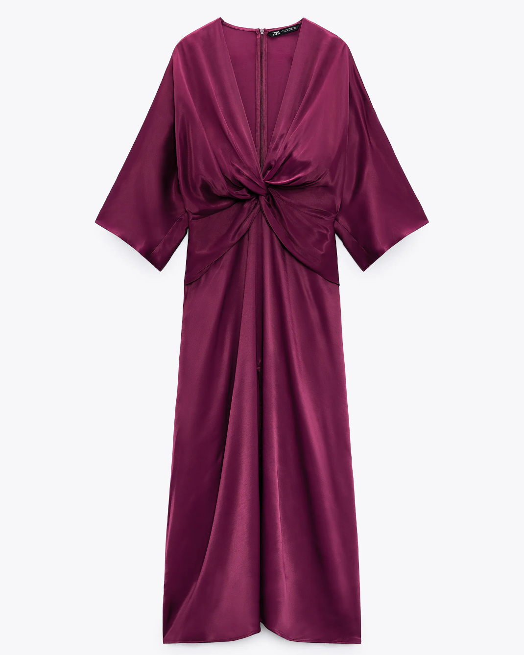 Zara σατέν φόρεμα