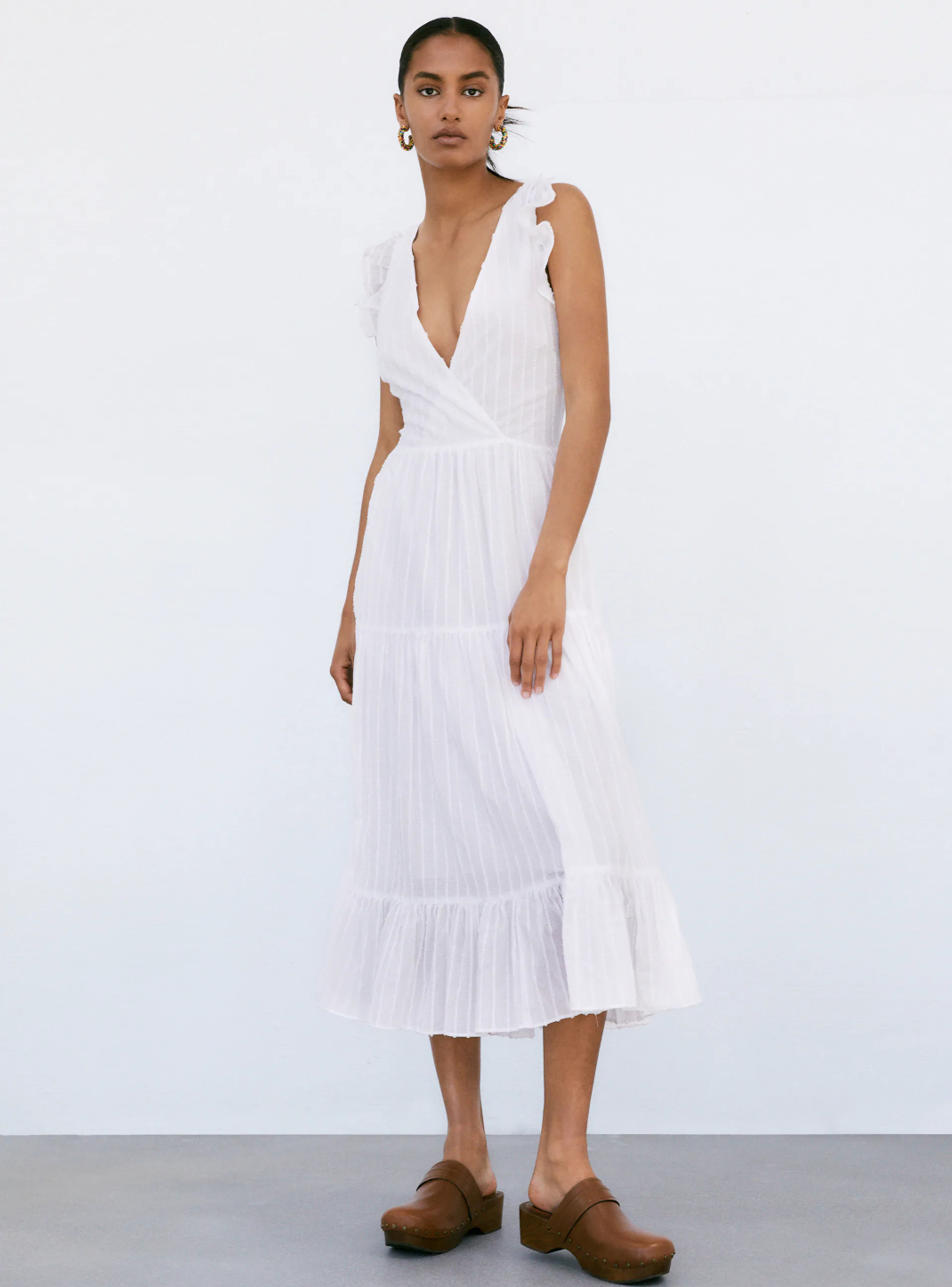λευκό φόρεμα Zara