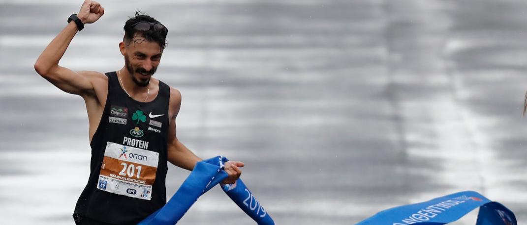 Ο Πρωταθλητής  Κωσταντίνος Γκελαούζος τερμάτισε τρίτος στον μαραθώνιο