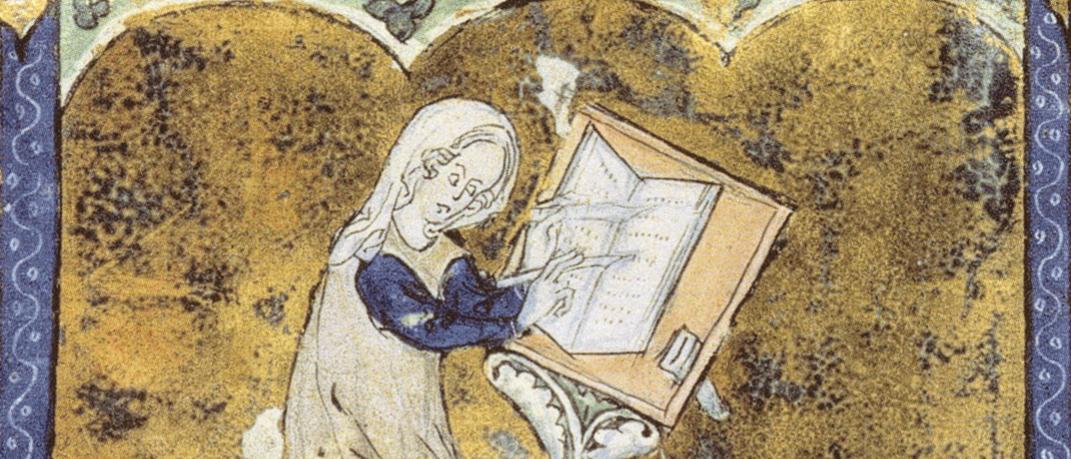 H Μαρί ντε Φρανς σε εικονονογραφημένο χειρόγραφο 