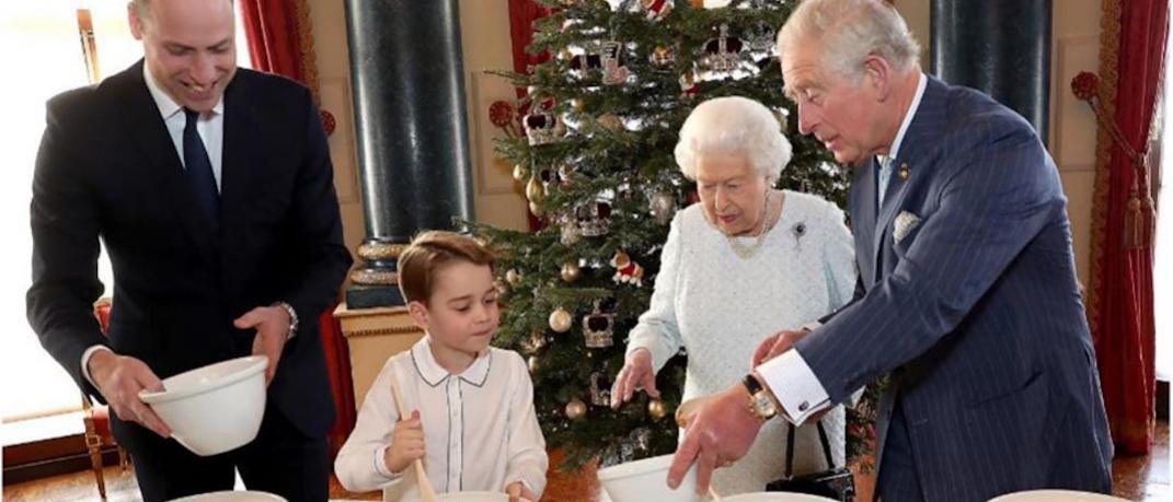 Ο πρίγκιπας Τζορτζ φτιάχνει χριστουγεννιάτικη μπουτίγκα με οικογένεια