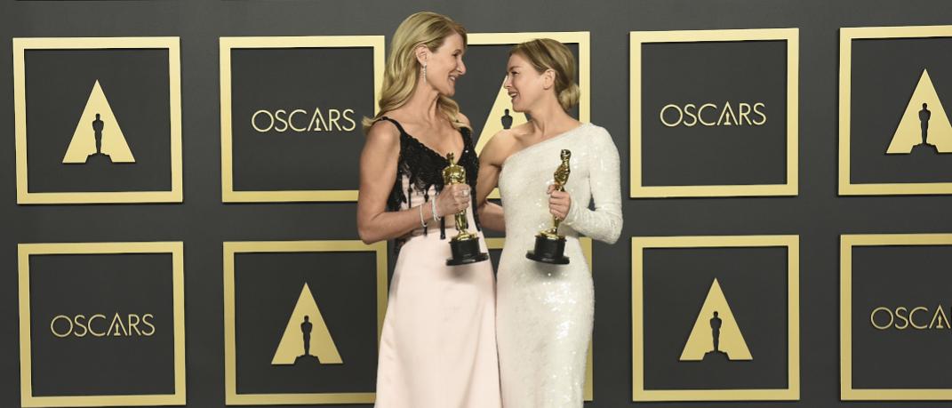 η Laura Dern και η Renée Zellweger στα Όσκαρ 2020