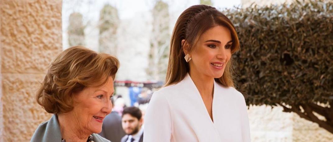 Η βασίλισσα Ράνια της Ιορδανίας με τη βασίλισσα Σόνια της Νορβηγίας