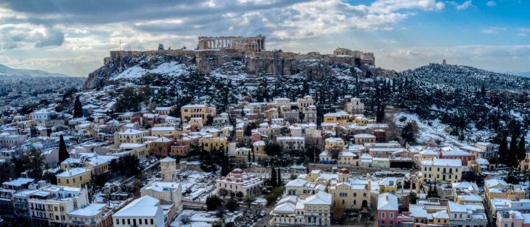 Χιονισμένη Αθήνα 