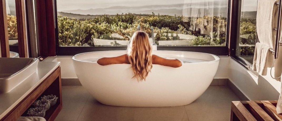 Girl in a tub