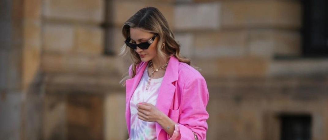 Street style pink and denim