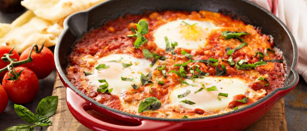 Συνταγή για αυγά shakshuka/