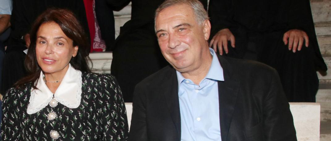 Η Σίλια Κριθαριώτη με τον σύζυγό της, Νίκο Τσάκο