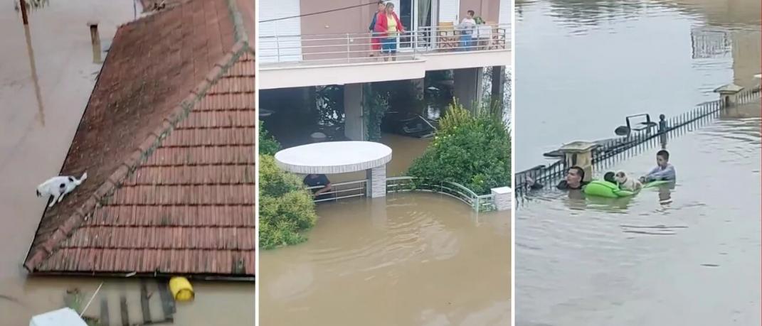 Πάνω από τρία μέτρα το νερό στον Παλαμά Καρδίτσας