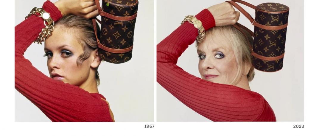 η Twiggy σε φωτογράφιση της Vogue