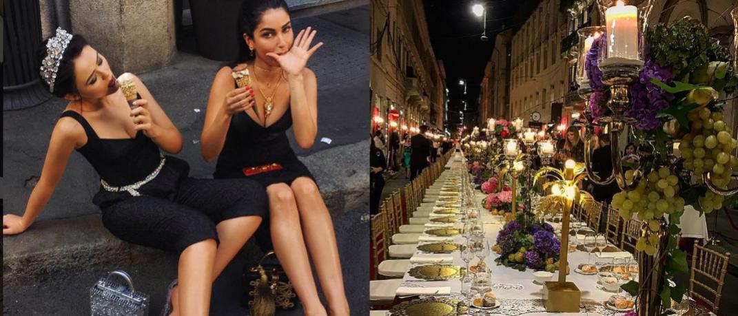 Οι Dolce & Gabbana έκαναν την ανατροπή -Dinner στη μέση του δρόμου  | 0 bovary.gr