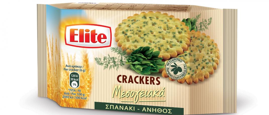 Νέα Elite Crackers Μεσογειακά με σπανάκι και άνηθο | 0 bovary.gr