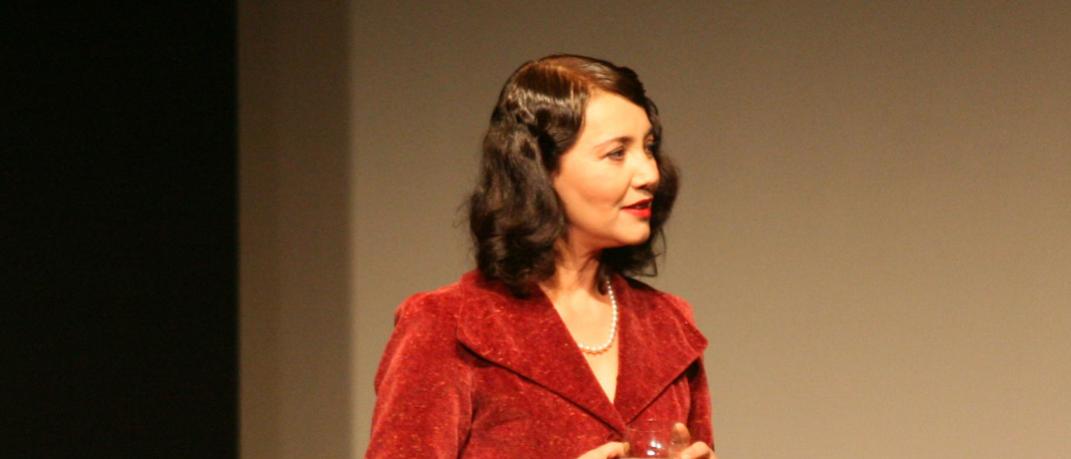 Η Ηρώ Μουκίου σε θεατρική παράσταση το 2012, Φωτογραφία: NDP photo agency