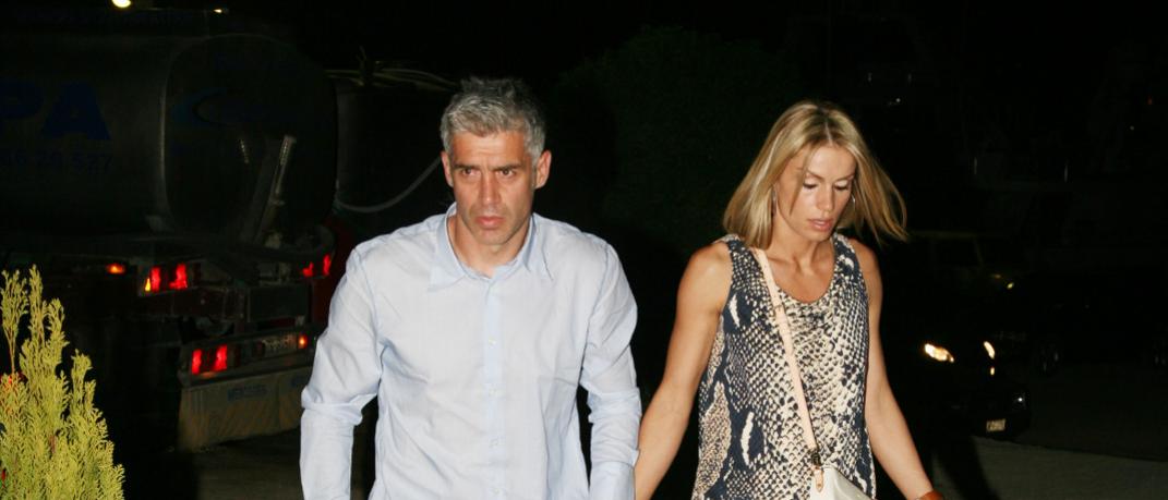 Ο Αντώνης Νικοπολίδης με την σύζυγό του Βάσω, Φωτογραφία: NDP photo agency