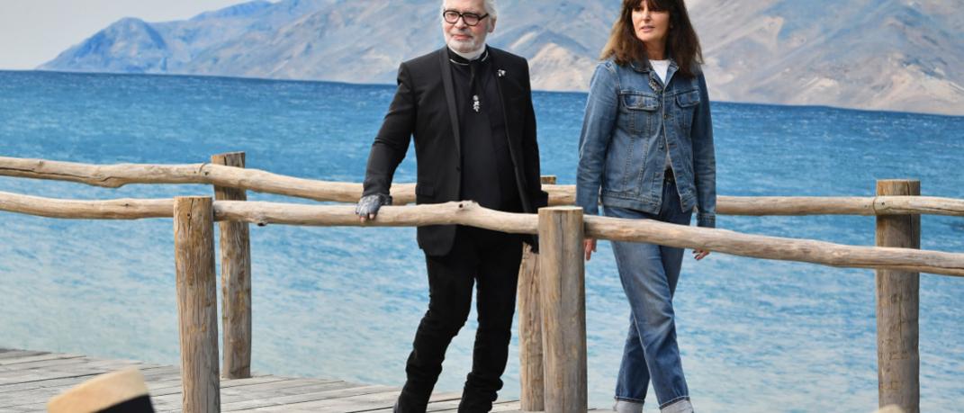 O Karl Lagerfeld και η Virginie Viard. Φωτογραφία: Pascal Le Segretain/Getty Images