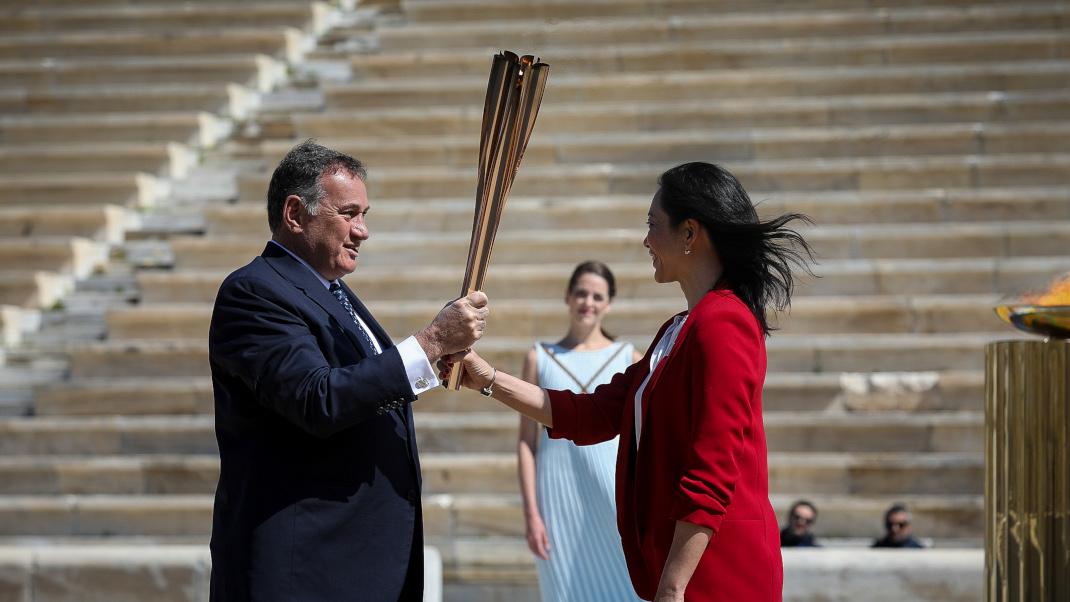 Η παράδοση της Ολυμπιακής Φλόγας 