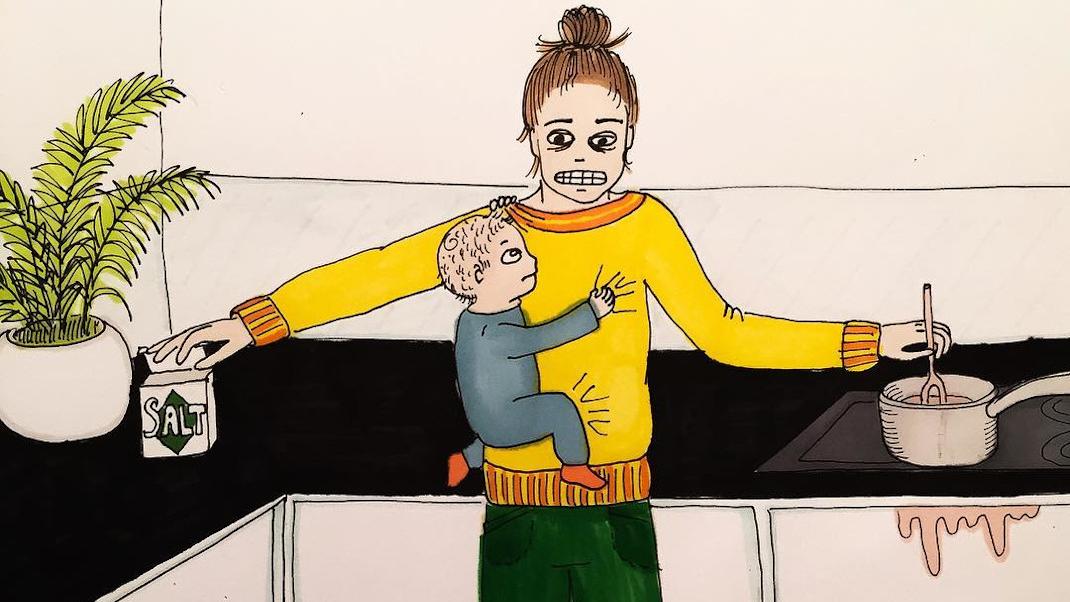 Η μητρότητα σε illustrations