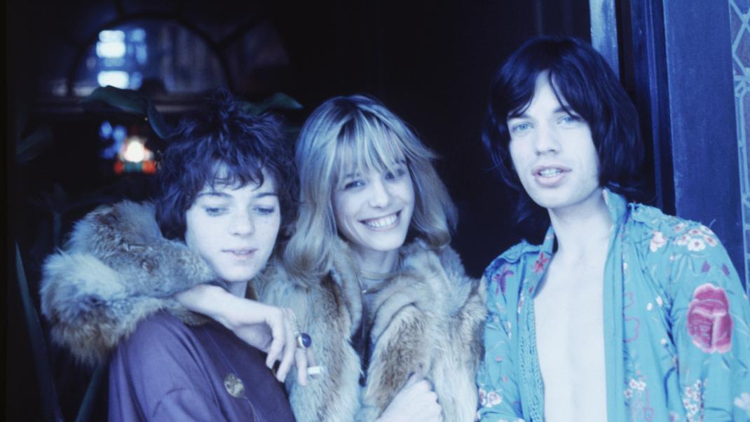 Michele Breton, Anita Pallenberg και Mick Jagger 