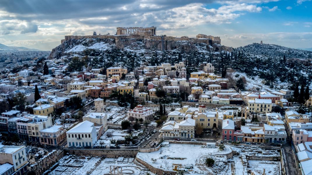 Χιονισμένη Αθήνα 