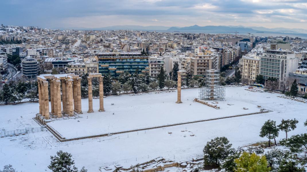 Χιονισμένη Αθήνα 