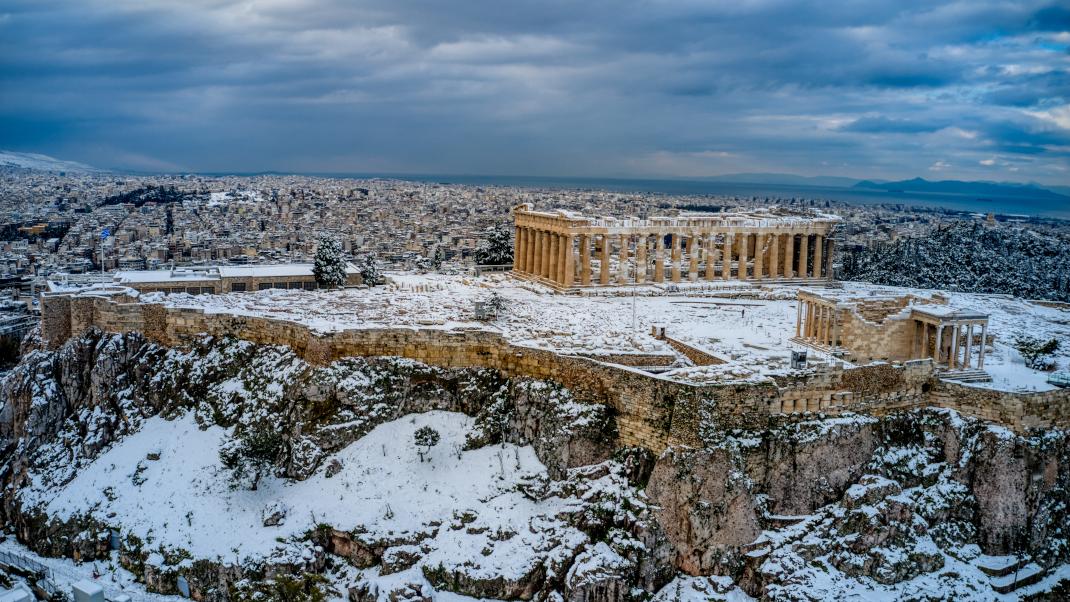 Χιονισμένη Αθήνα 