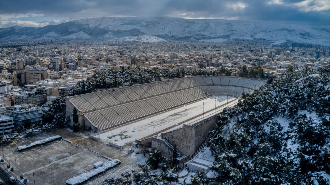 Χιονισμένη Αθήνα 