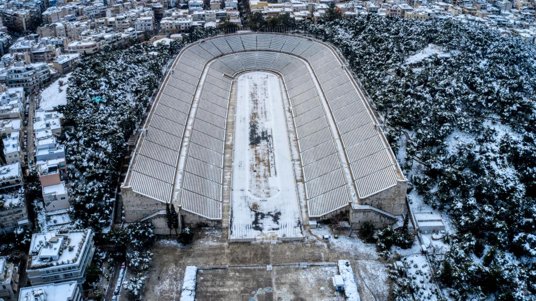 Χιονισμένη Αθήνα 