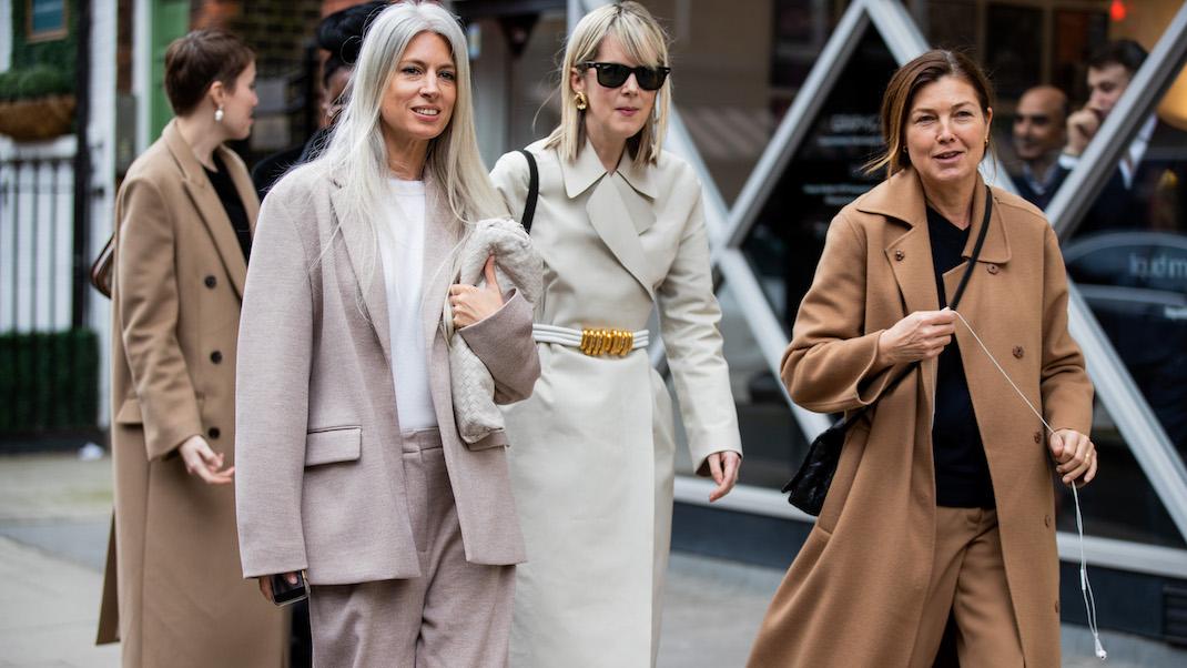 γυναίκες με παλτό στην εβδομάδα μόδας