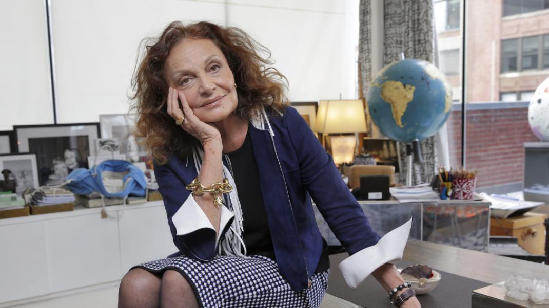 Η σχεδιάστρια μόδας Diane von Furstenberg